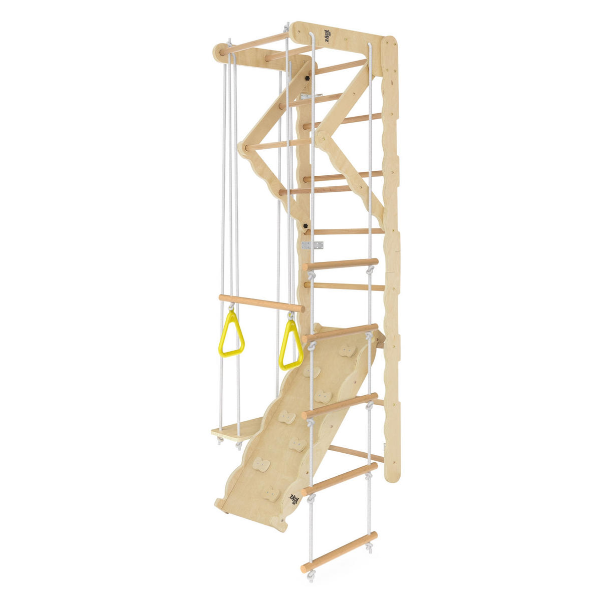 KINDER-KLETTERGERÜST Set - Beige, Kunststoff (60/200/60cm) - Joyz