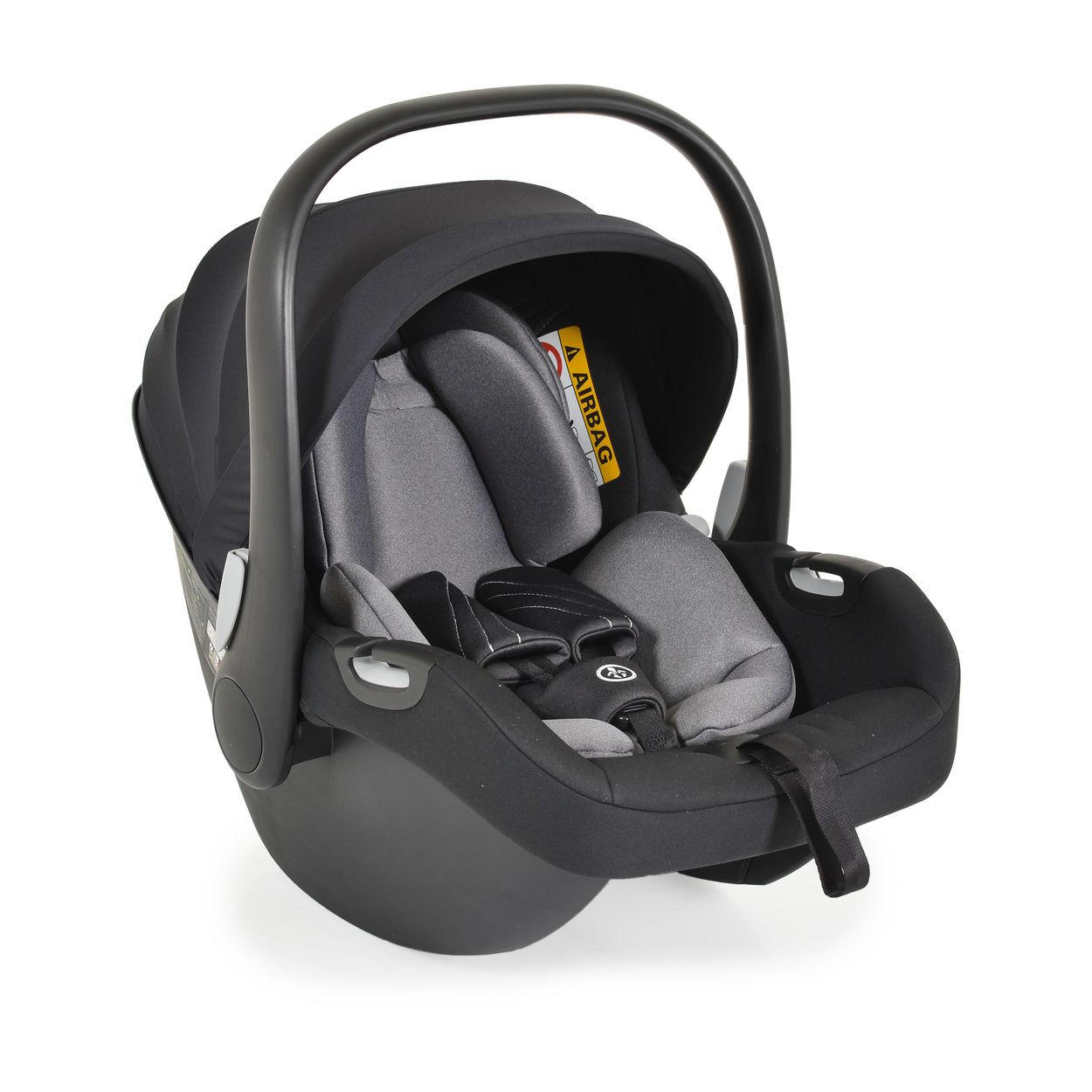 BABYSCHALE i-Size (40 - 83 cm) grau Gruppe 0+ Gurt, verstellbare Kopfstütze - Grau, Kunststoff (43/68/56cm) - Cangaroo