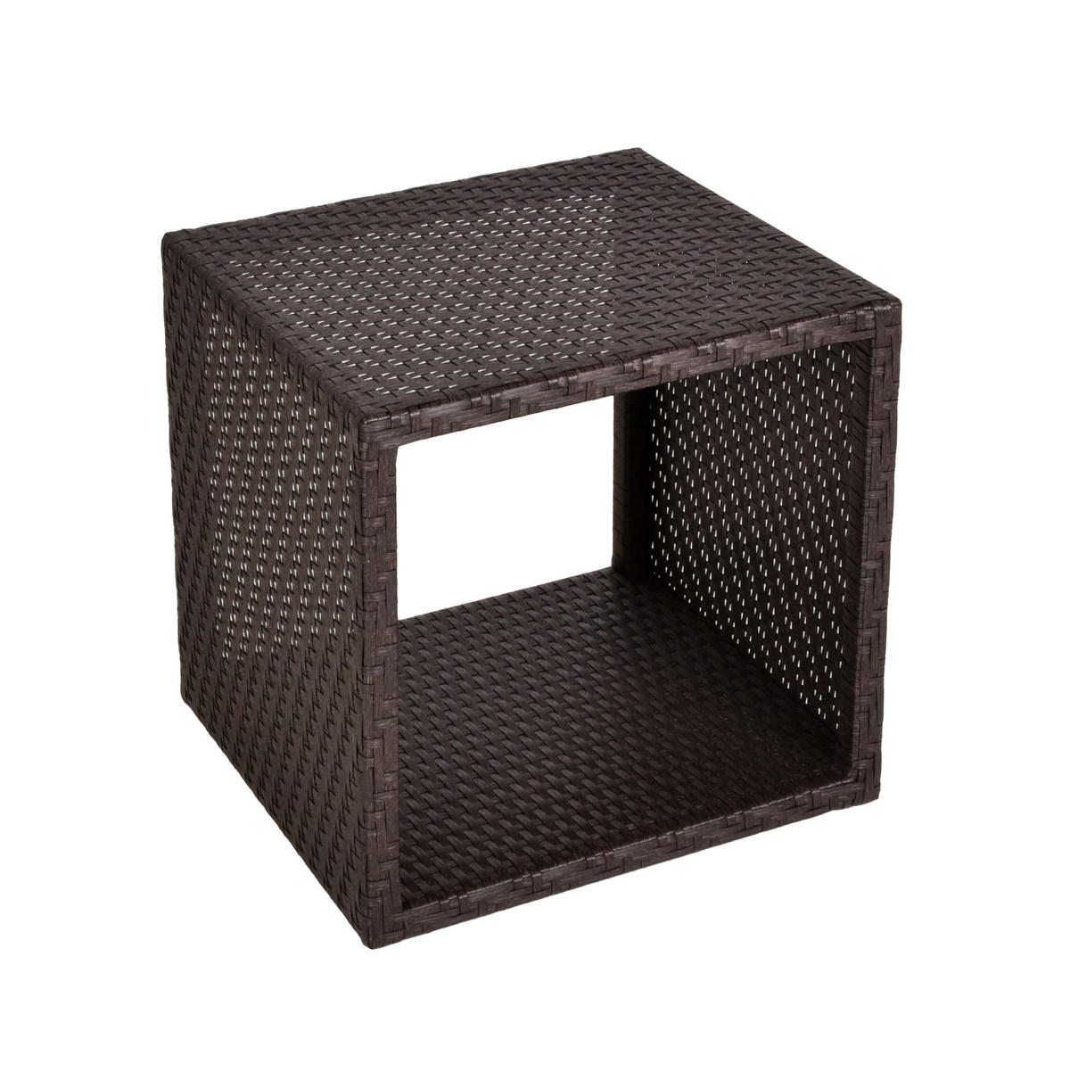 WÜRFELREGAL Isabel Schwarz 47,5x46,5x46,5cm - Schwarz, Kunststoff (46.5/47.5/46.5cm) - DELUKE