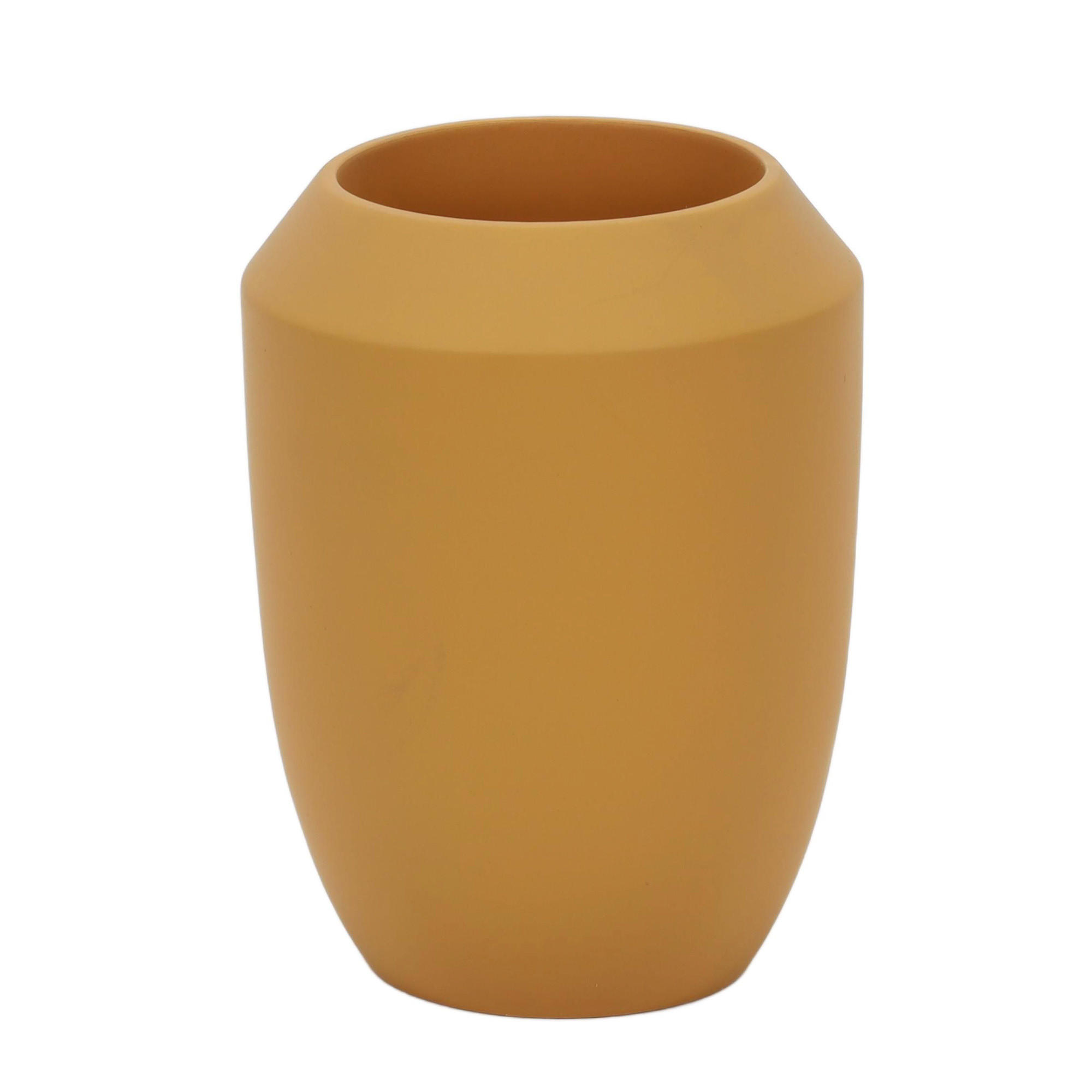 5five Simply Smart Zahnputzbecher Gelb 8x10.2x8 cm