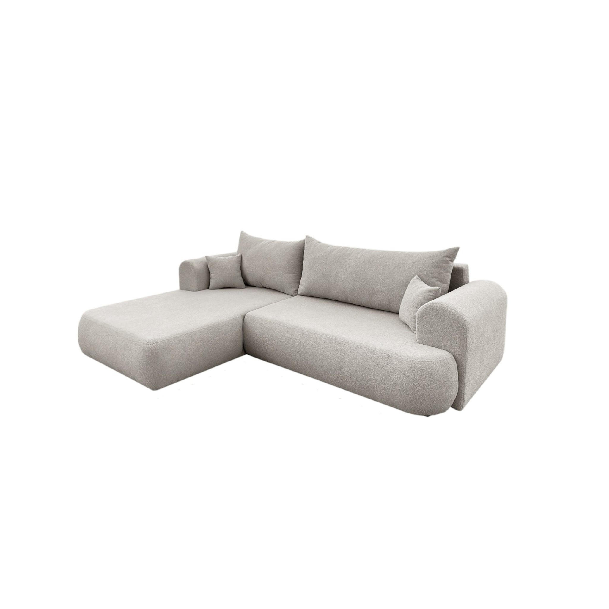 ECKSOFA Anike In Now Or Never - Beige, Holzwerkstoff/Textil (260/173cm) - Fun Möbel