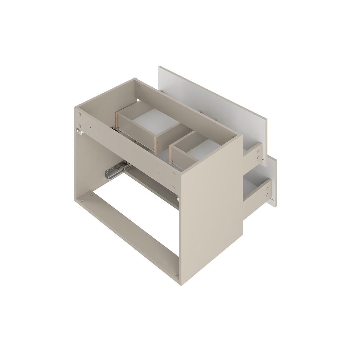 WASCHTISCH 80cm Izae Kaschmir - Beige, Holzwerkstoff (80/50/45.8cm) - Petits-meubles