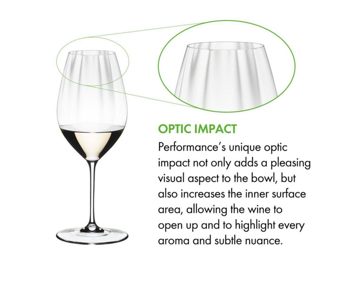RIESLINGGLÄSER INKLUSIVE POLIERTUCH Performance transparent 623 ml 2er Set - Transparent, Glas (0.623L) - Riedel