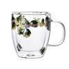 BECHER Peter Flowers Transparent Beige 11/11/12 cm Glas - Transparent/Beige, Glas (0.35L) - Mondex