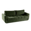 SOFA Delta Grün, mit Schlaffunktion - Grün, Holzwerkstoff (245/93/118cm) - Bettso