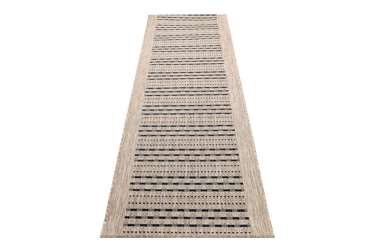 LÄUFER MELISSA Braun Gestreift Modern 70/900 cm - Braun, Textil (70/900cm) - Tapiso