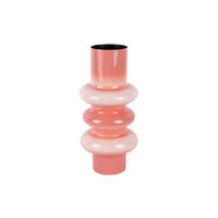 VASE Grato Medium - Rosa - 37 cm - Pink, Metall (37cm) - Present Time