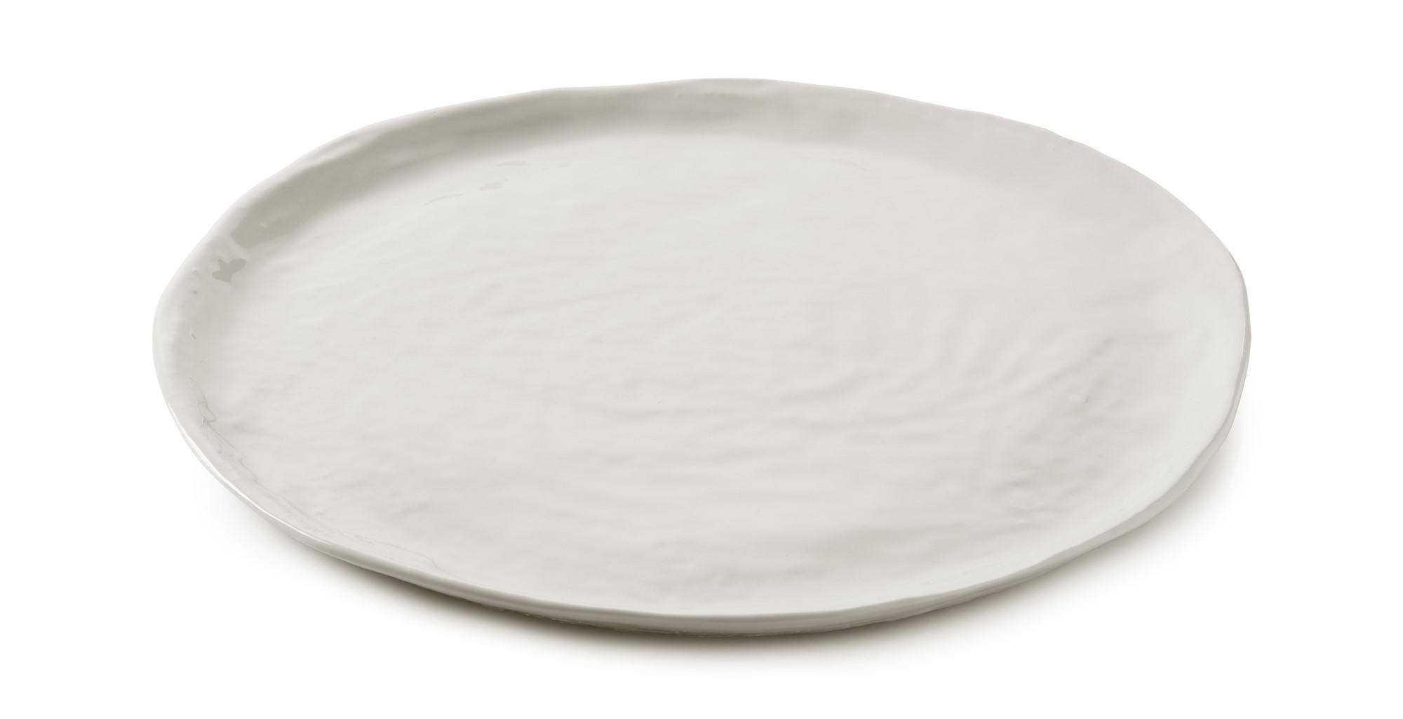 TELLER FLACH YLI 26,5 CM Alabaster Weiss - Weiß, Keramik (26.5cm) - Revol Porcelaine France