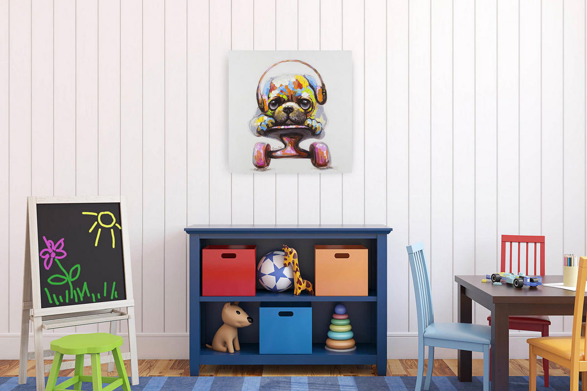 ACRYLBILD HANDGEMALT 60/60 cm - Multicolor, Holz/Textil (60/60cm) - KUNSTLOFT