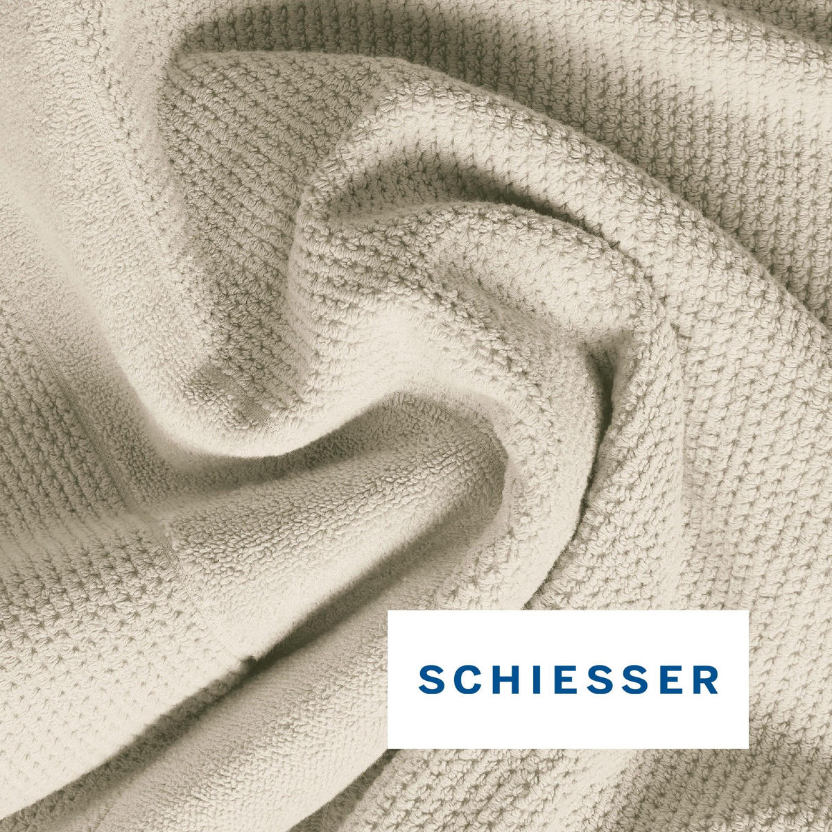 HANDTUCHSET Turin - 4-teilig - 50x100 cm - Helltaupe - Taupe, Textil (50/100cm) - SCHIESSER