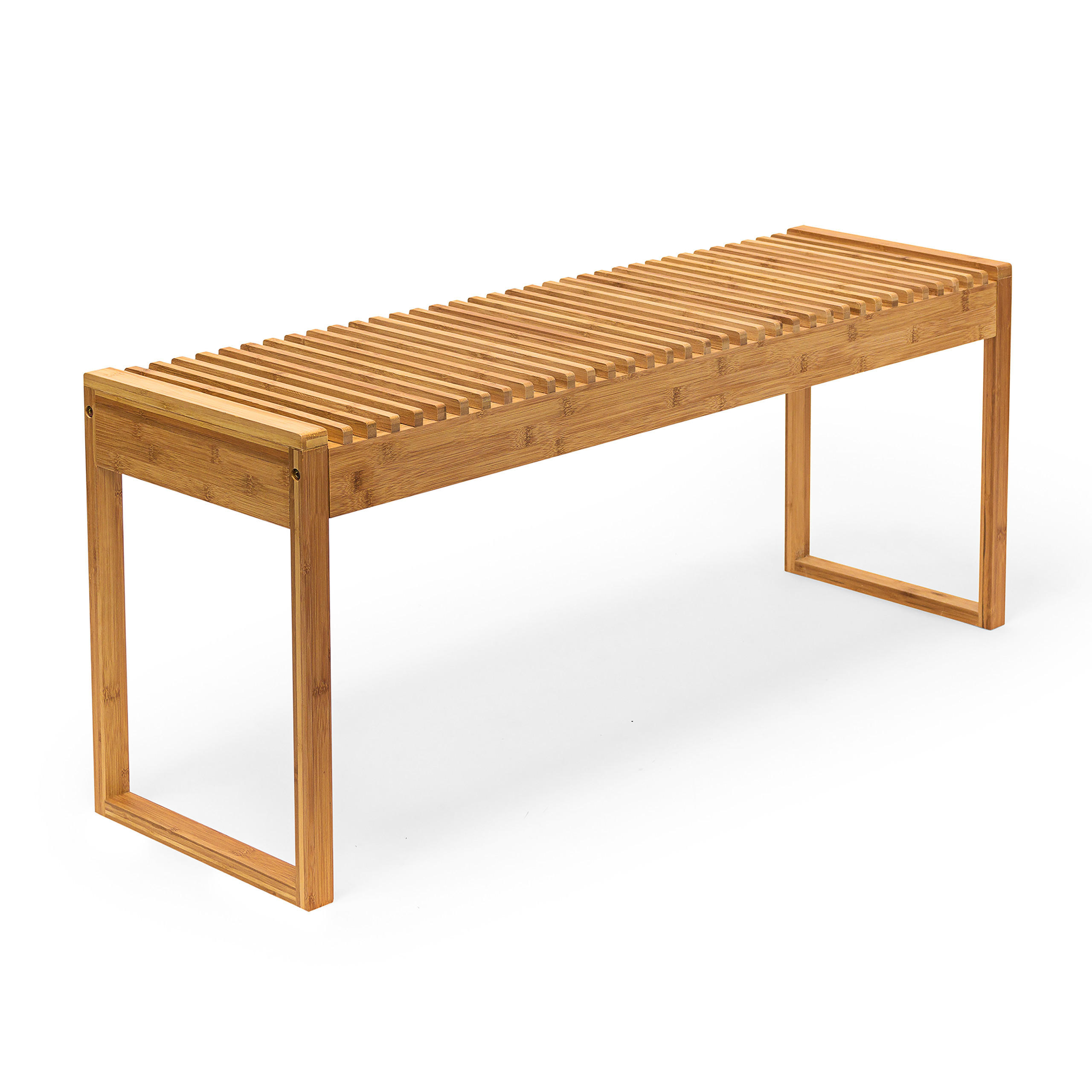SITZBANK - Hellbraun, Holz (120/47/33cm) - Relaxdays