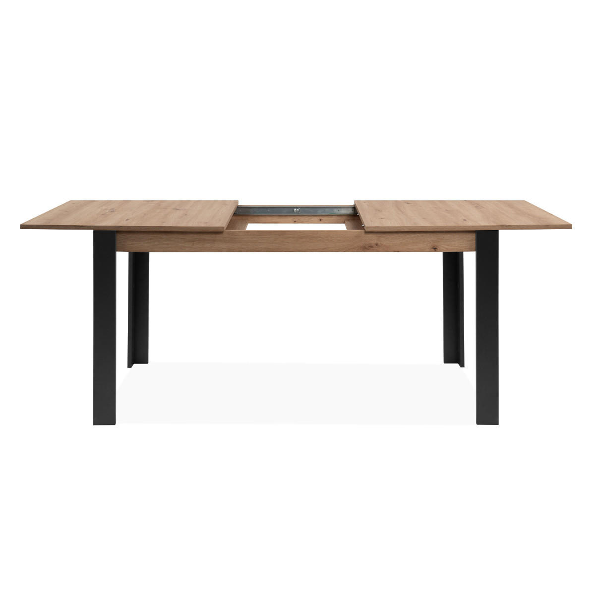 ESSTISCH ausziehbar von 150 bis 200 cm Dekor Artisan-Eiche und Schwarz 150/80/75 cm - Eschefarben, Holzwerkstoff (200/80/75cm) - Calicosy