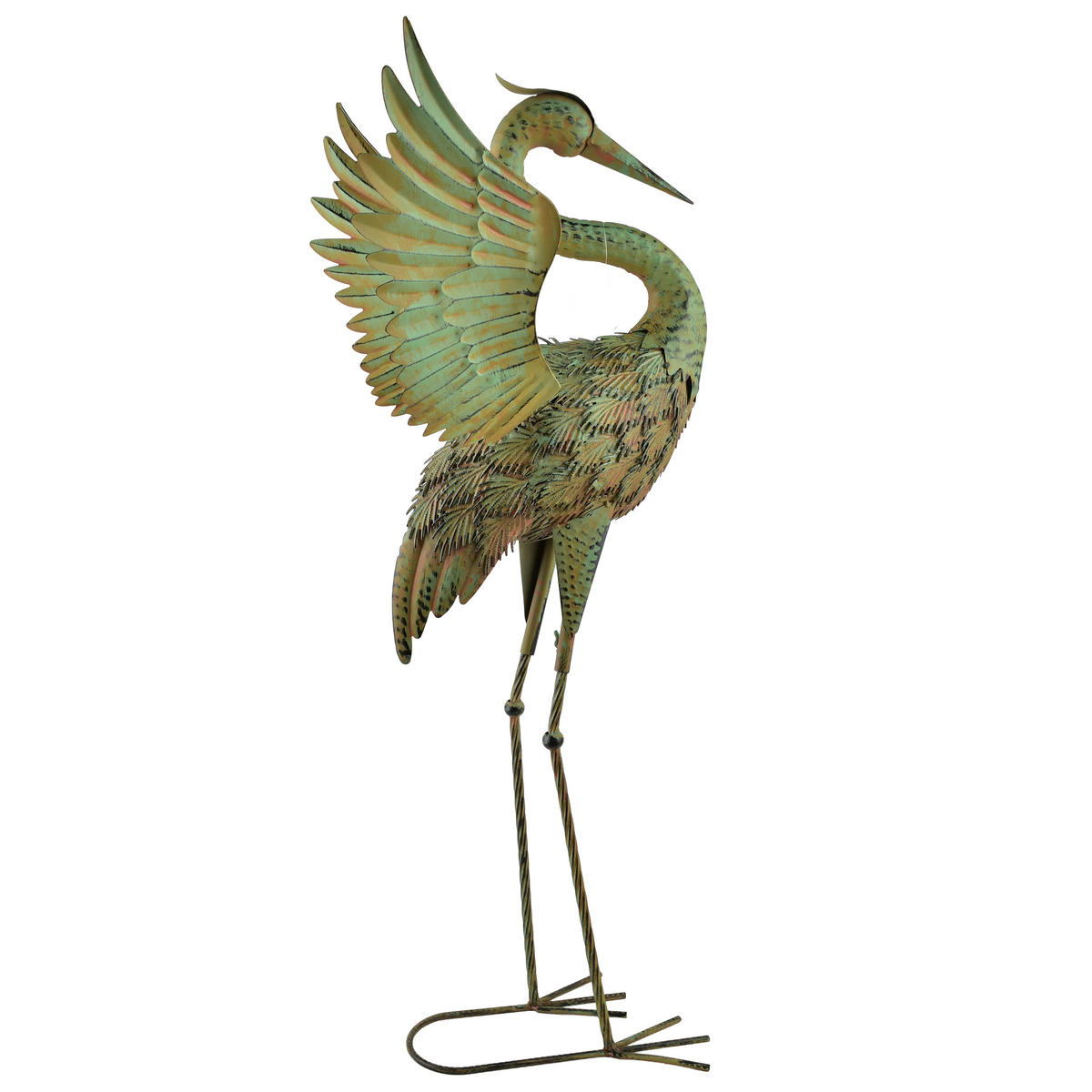 FIGURA, kov, zelená, 45 x 36 x 85 cm - zelená barva, kov (30/55/55cm) - Mondex