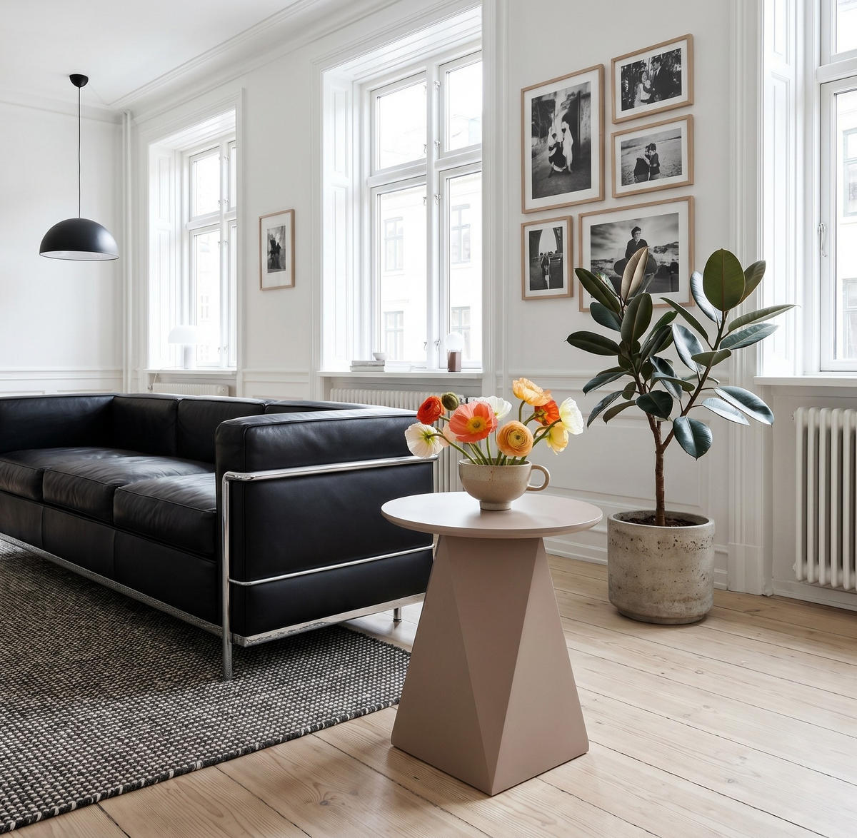 COUCHTISCH rund Mocha Mousse 50/50/50 cm - Hellbraun/Rotbraun, Holzwerkstoff (50/50/50cm) - Furnhouse