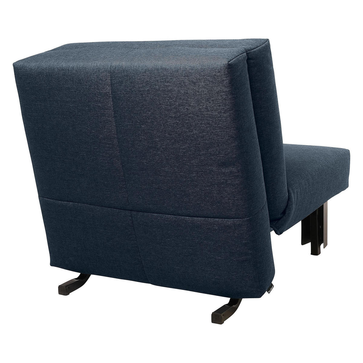 FALTSESSEL Kalomira Bezug Flachgewebe Metall schwarz / blau - Blau, Kunststoff (100/85/85cm) - 58aufmkessel