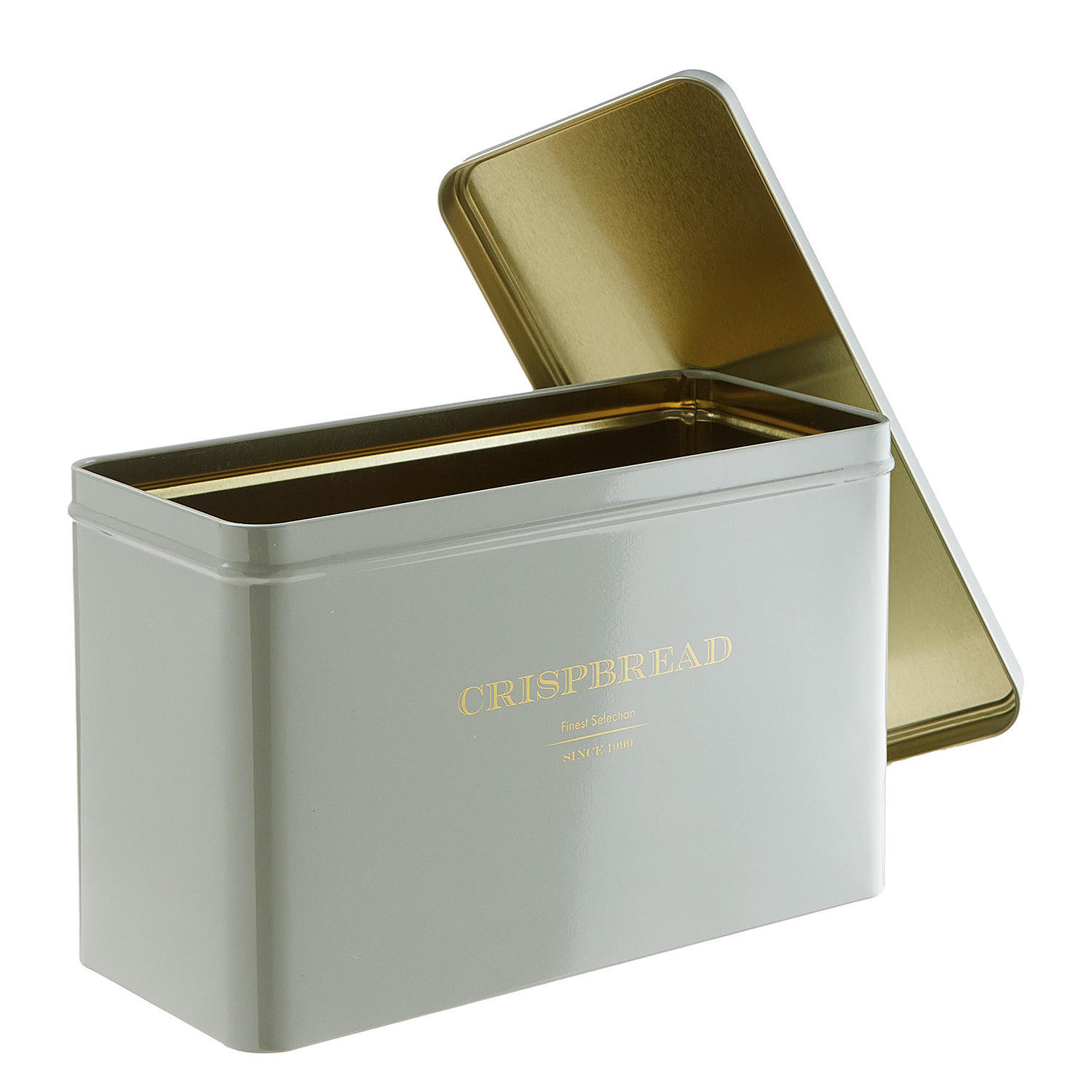 KNÄCKEBROTDOSE Tin Tin - Grau, Metall (9/13/21cm) - Butlers