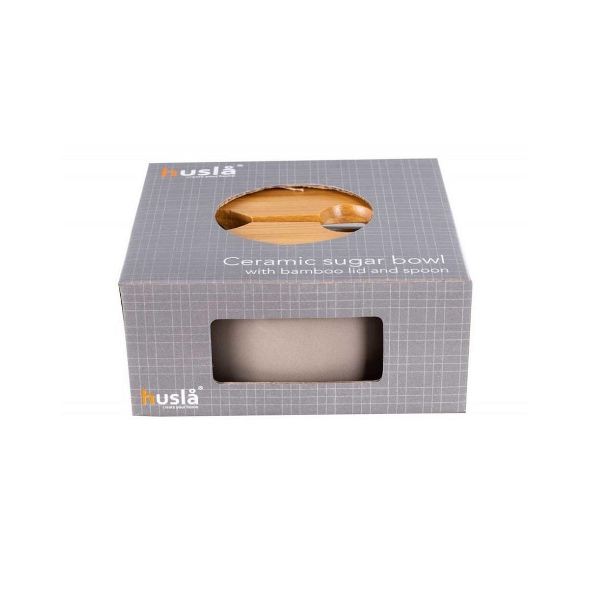 ZUCKERDOSE Beige 14.5/14.5/5 cm 29197 - Beige, Keramik (14.5/5cm) - Husla 