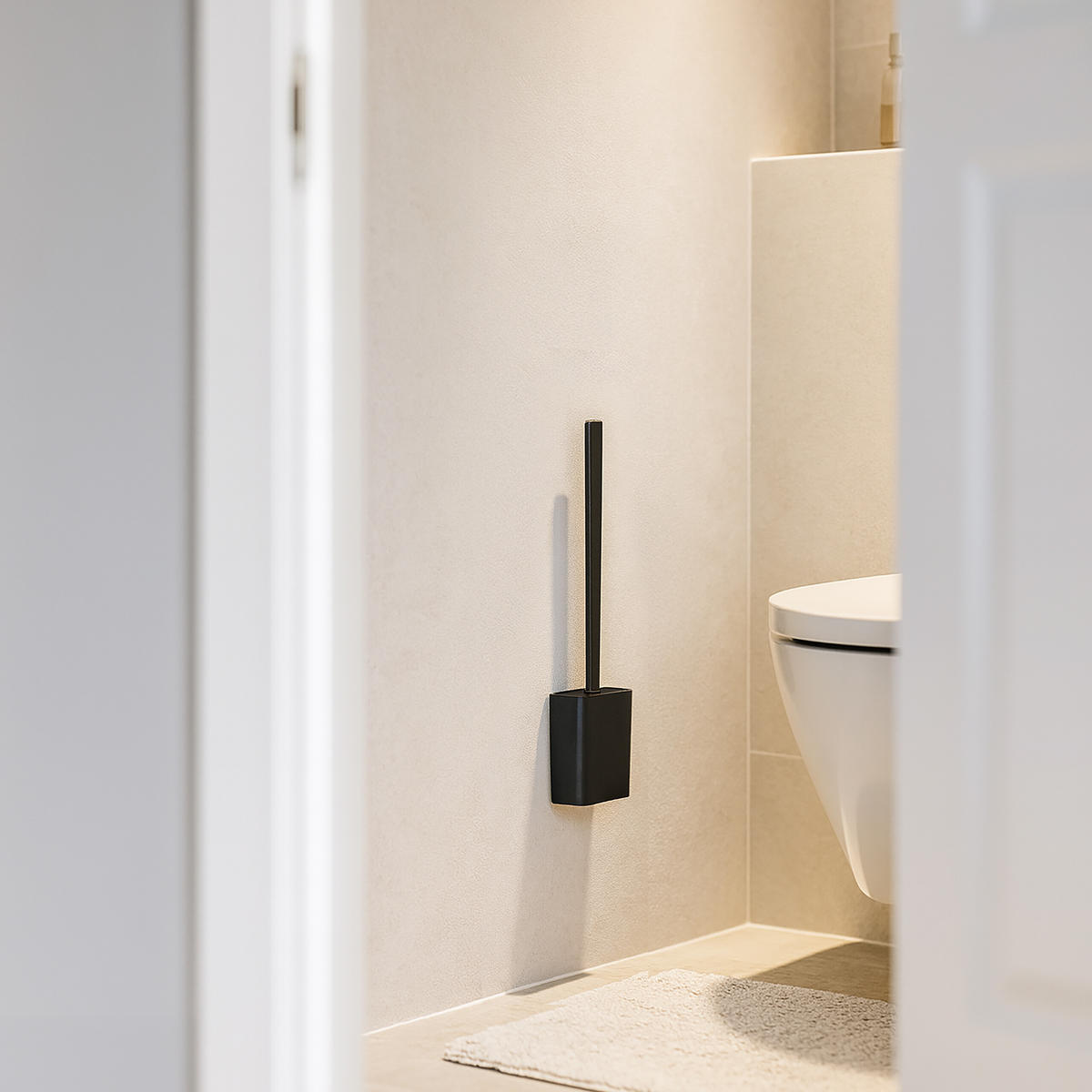 TOILETTENBÜRSTE - Schwarz, Kunststoff (9.5/35.5/4cm) - Relaxdays