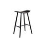 BARHOCKER Schwarz H72 cm DEMORY - Schwarz, Holz (35/72/47.5cm) - Miliboo