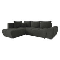 ECKSOFA Forest, Seite: Links - Schwarz, Holz/Kunststoff (290/183cm) - MIRJAN24