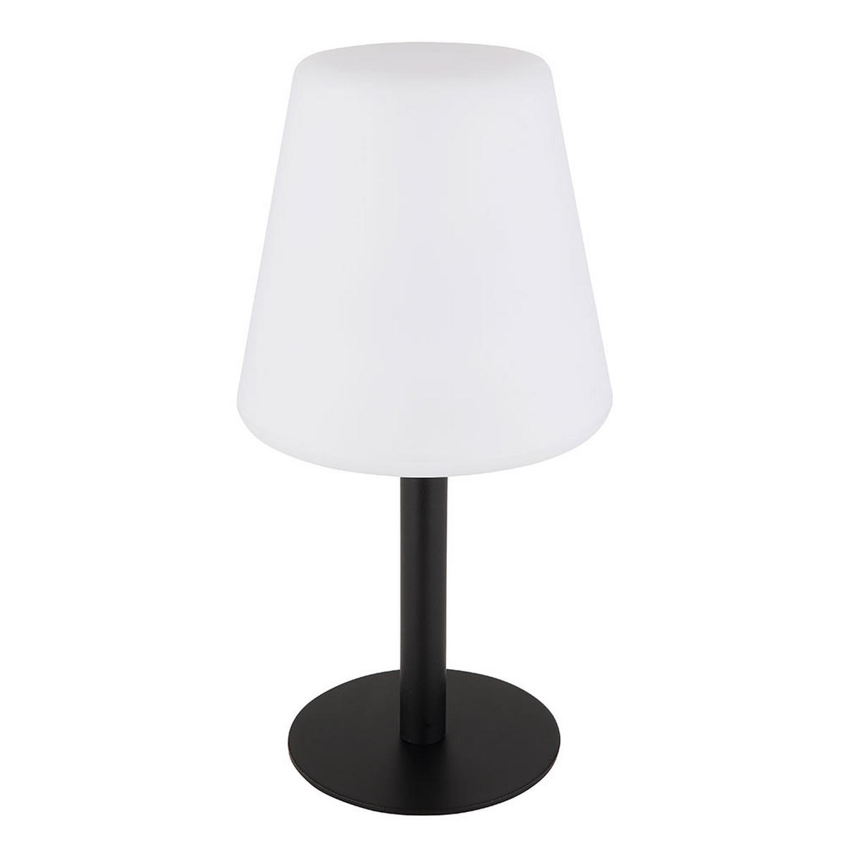 LED AUSSENLEUCHTE Solar schwarz weiß - Schwarz, Metall (15/15/30cm) - Globo Lighting