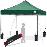 PAVILLON Pop-Up 2,5 x 2,5 M Dunkelgrün Wasserdicht - Olivgrün, Textil (250/210/250cm)