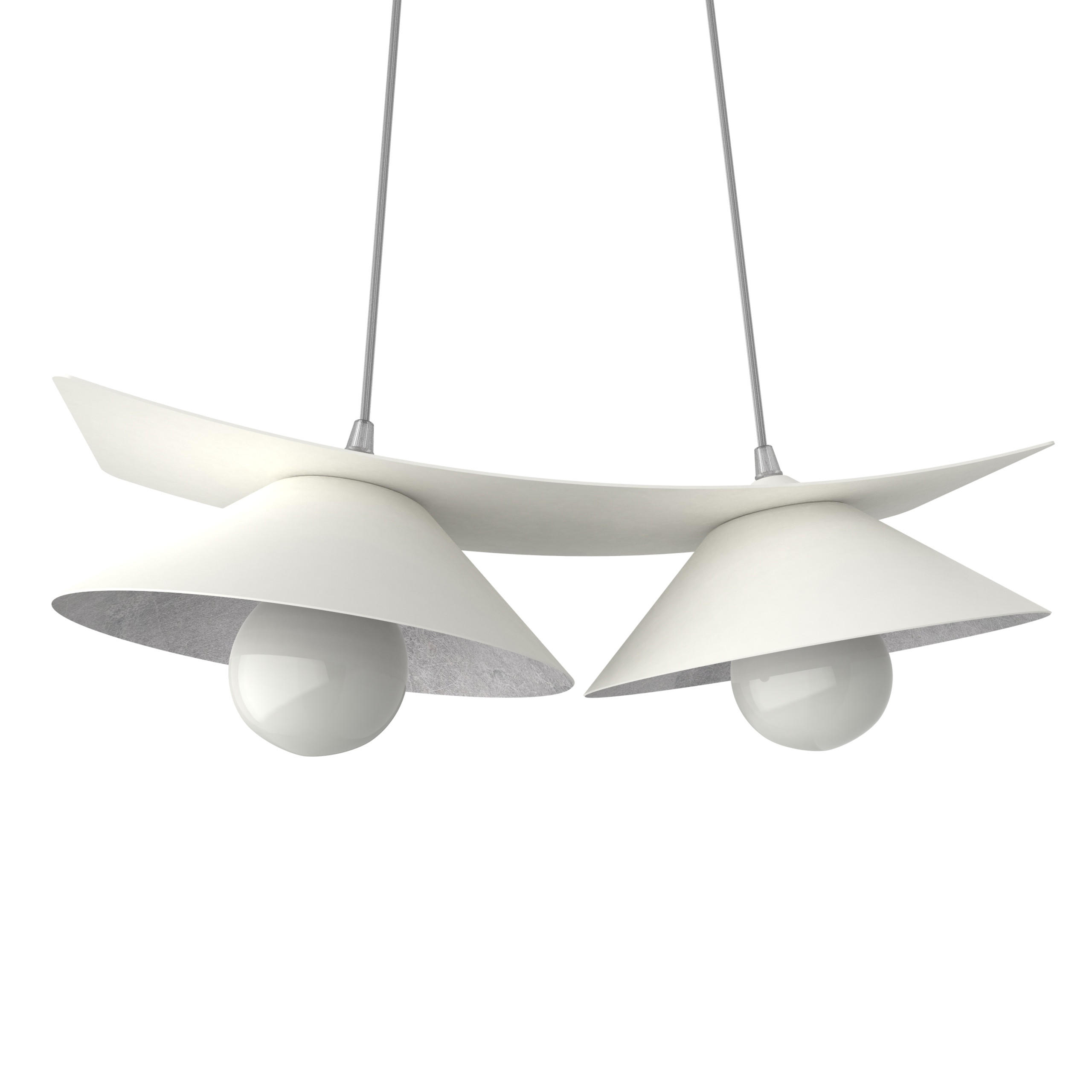 Lumicom Hängeleuchte Weiß 50x16x25 cm