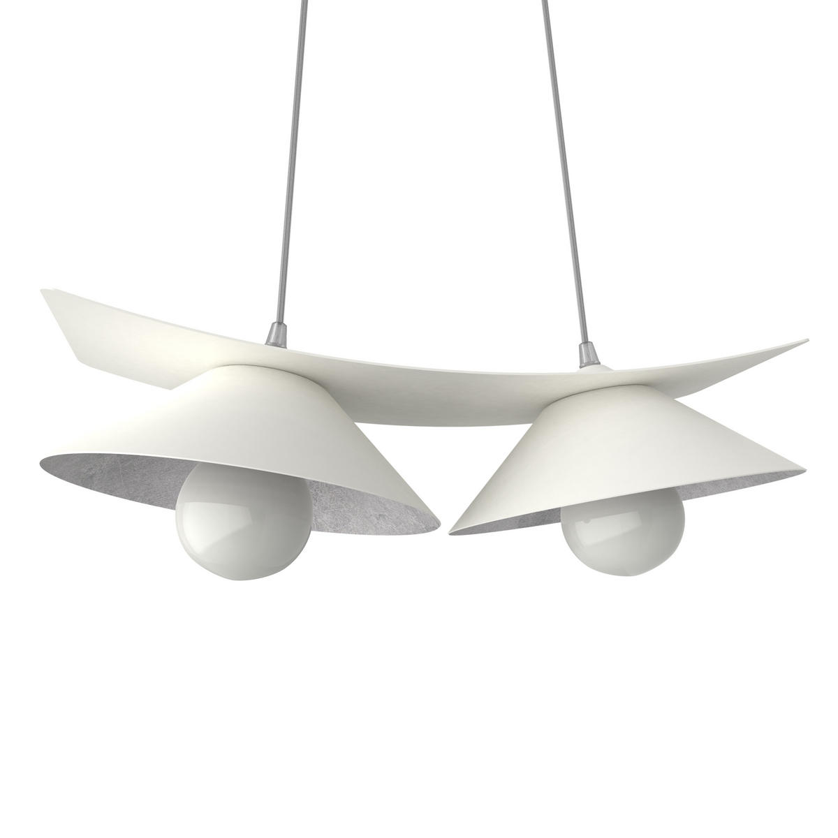 HÄNGELEUCHTE - Weiß, Metall (25/50/16cm) - Lumicom