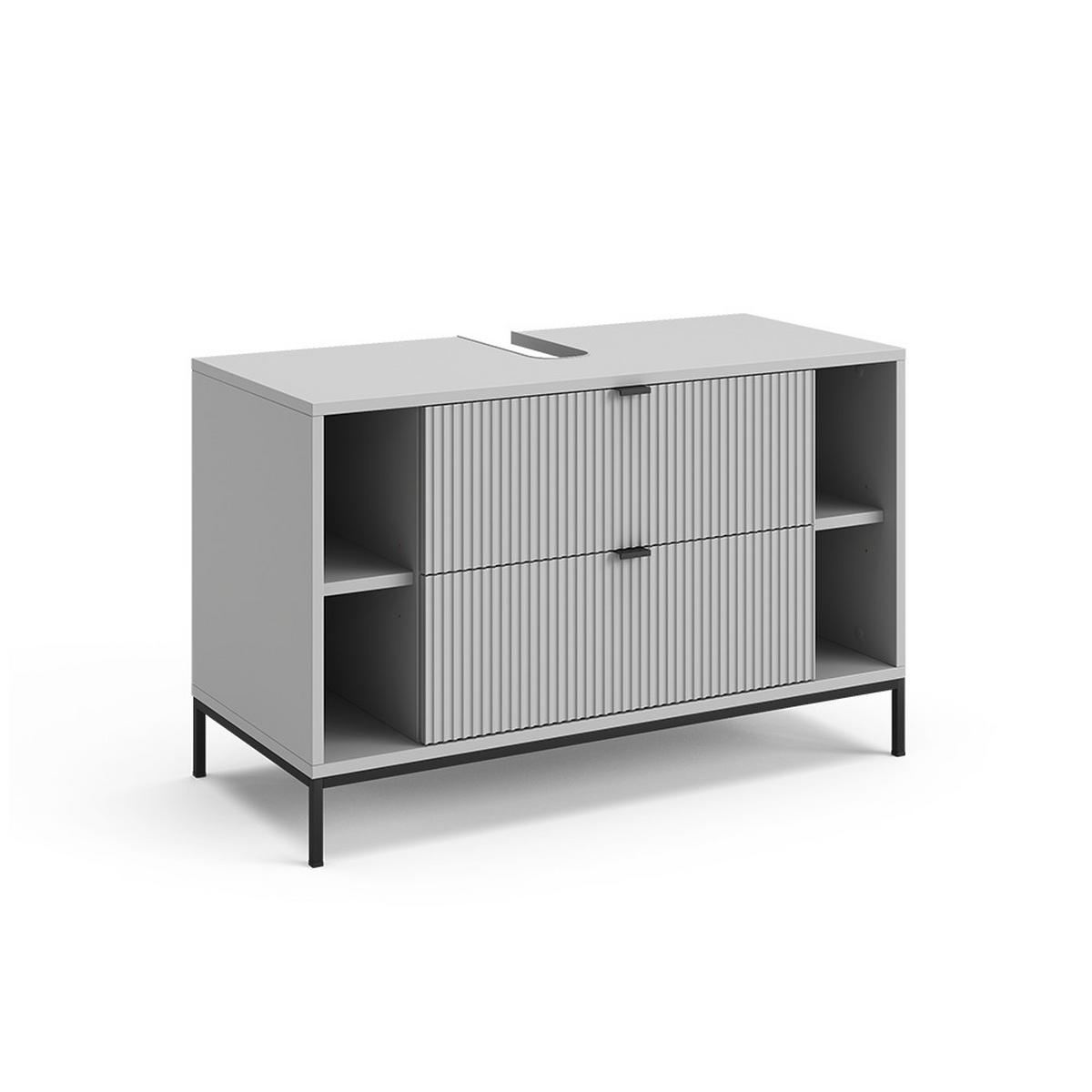 DOLNÍ SKŘÍŇKA POD DŘEZ Eliza Šedá - šedá, kompozitní dřevo (100/63/45.1cm) - Vicco