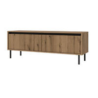 TV-SCHRANK mit Füßen 140 cm zwei türen eiche evoke Ciao - Braun, Holzwerkstoff (140/65/65cm) - Compleo24