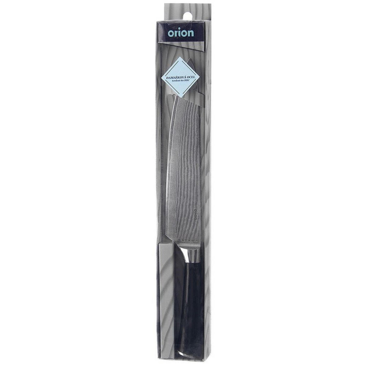 KOCHMESSER DAMASKUS Schwarz Silber - Schwarz, Metall (33.5cm) - Orion 