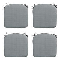 SITZKISSEN Basic 46/48 cm 4er-Set - Grau, Textil (48/4/46cm) - Madison