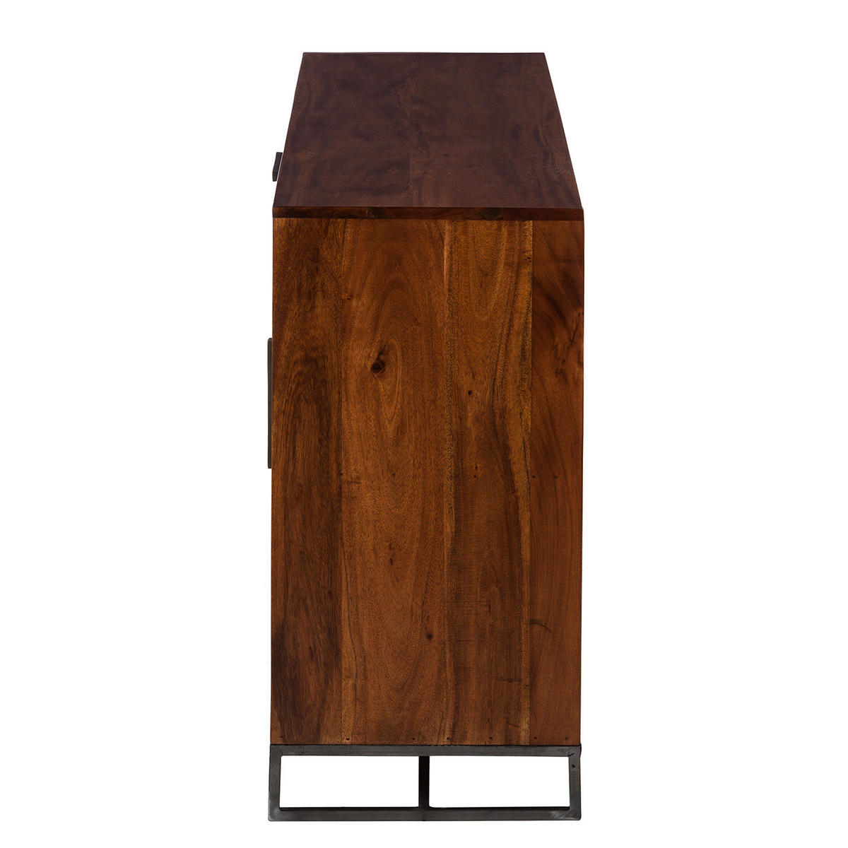 SIDEBOARD - Akazie massiv / Eisen, Typ A - Akaziefarben, Holz (145/80/40cm) - home24
