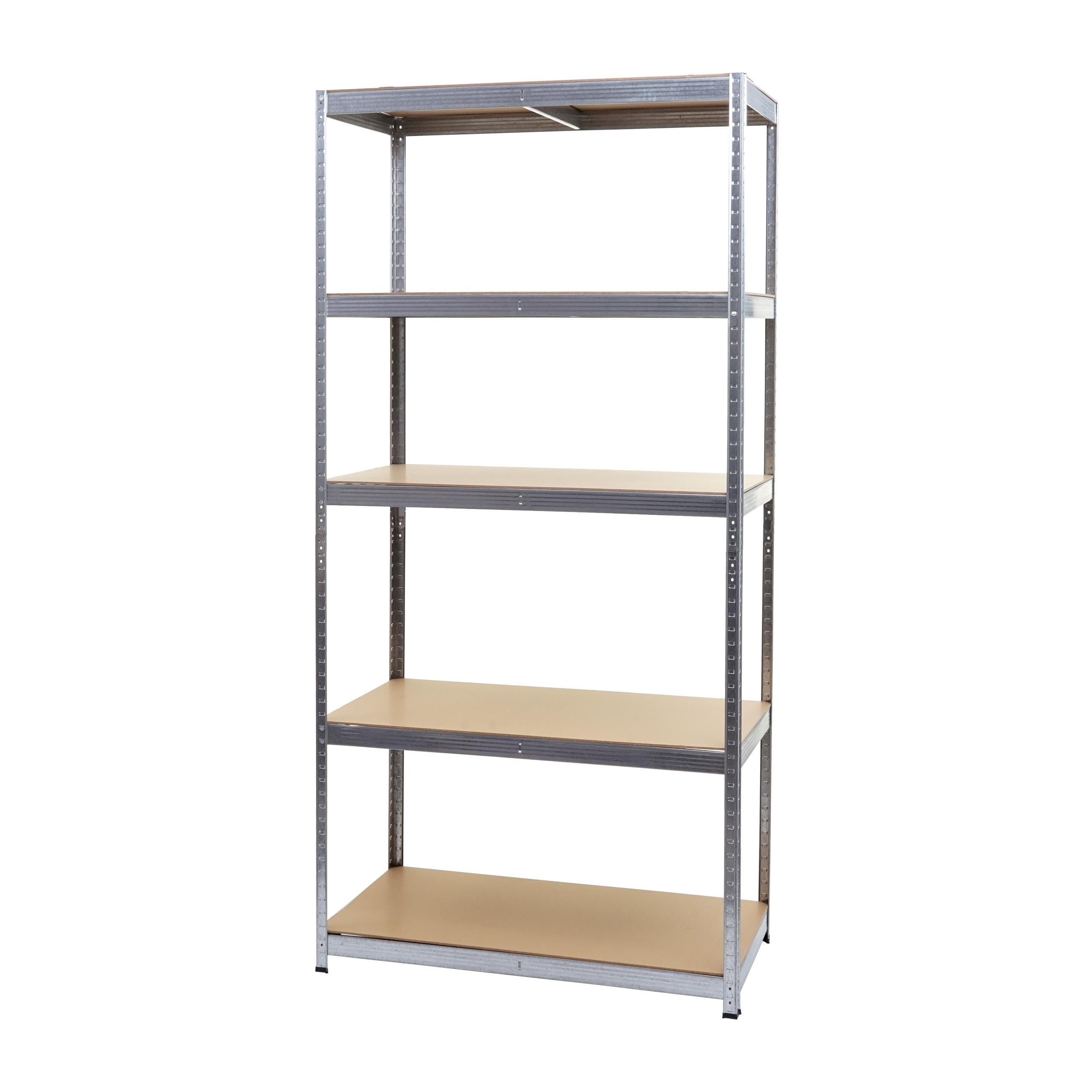 SCHWERLASTREGAL Silbergrau, Braun - Braun/Grau, Metall (101/200/61cm) - MCW