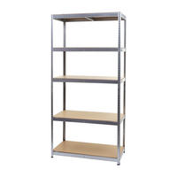 SCHWERLASTREGAL Silbergrau, Braun - Braun/Grau, Metall (101/200/61cm) - MCW