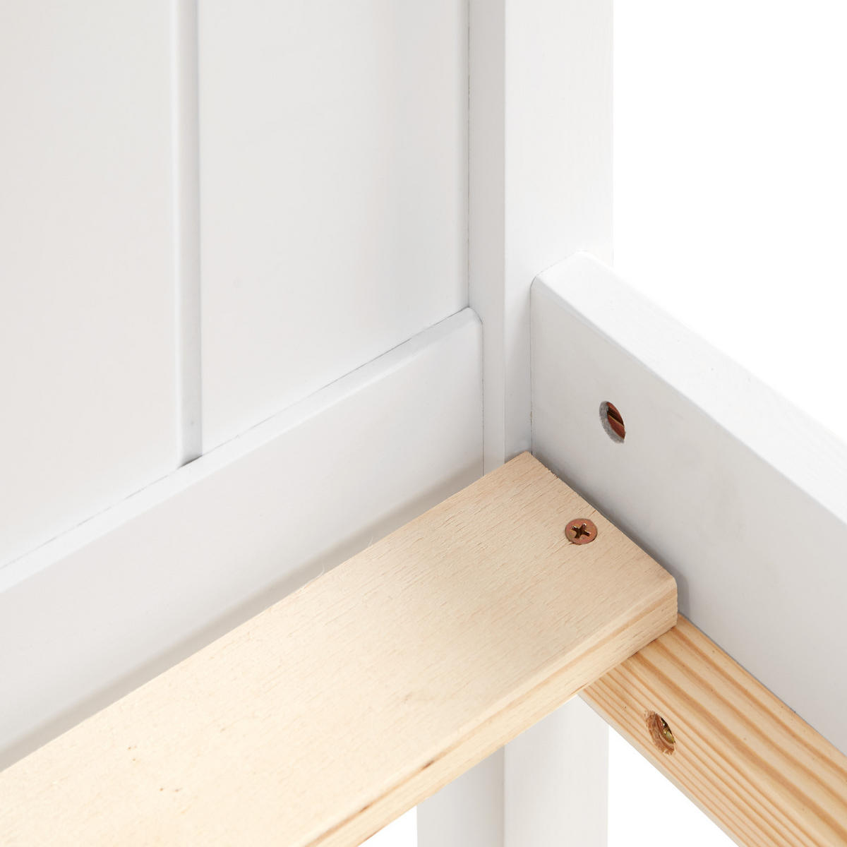HOLZBETT Kinderbett 90/200 cm weiß - Weiß, Holz (98/97/208cm) - Homestyle4u