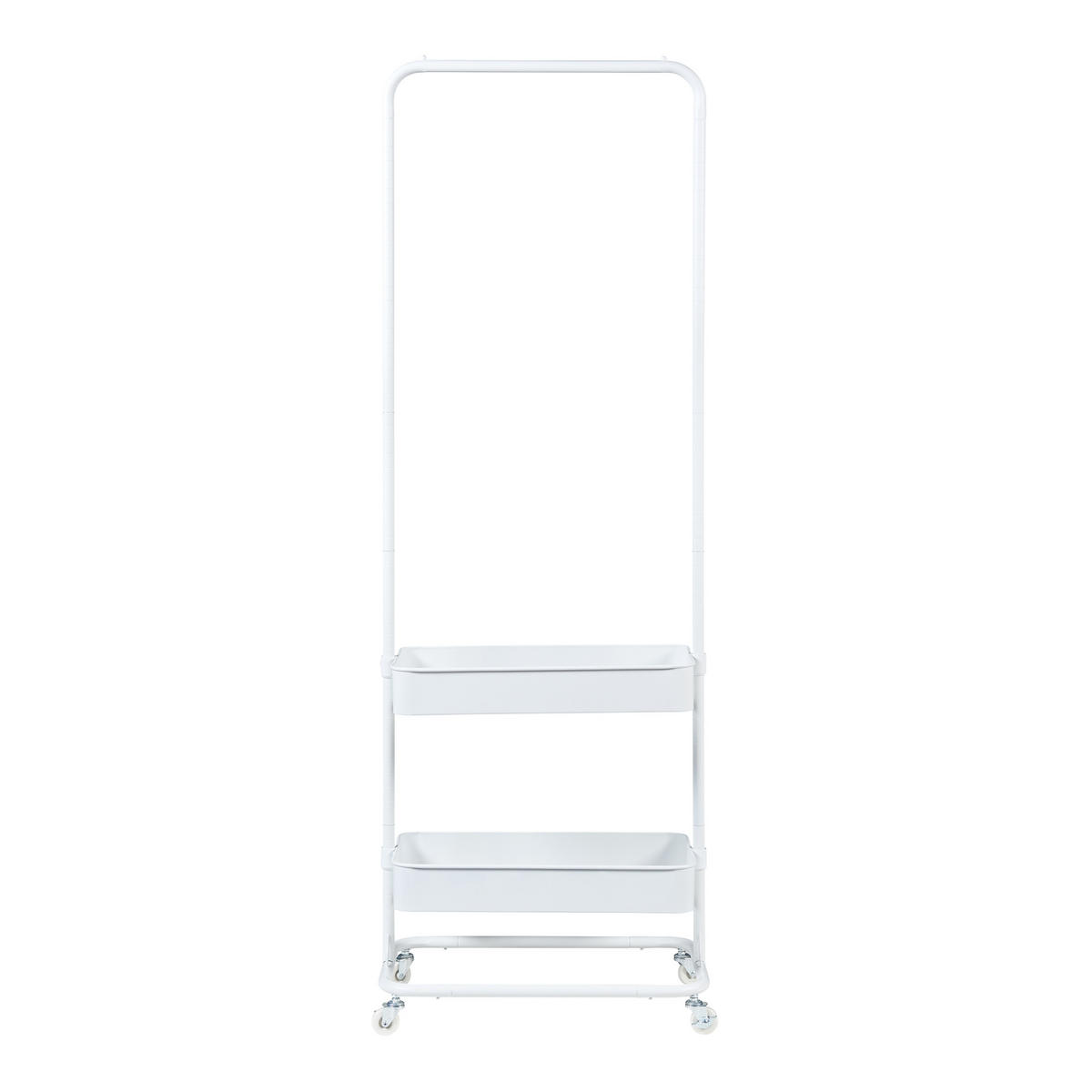 GARDEROBENSTÄNDER Kumad - Weiß, Metall (58/174.5/36cm) - [en.casa]