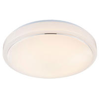 LED DECKENLEUCHTE Aluminium Weiß - Weiß, Metall (38/38/10cm) - Globo Lighting