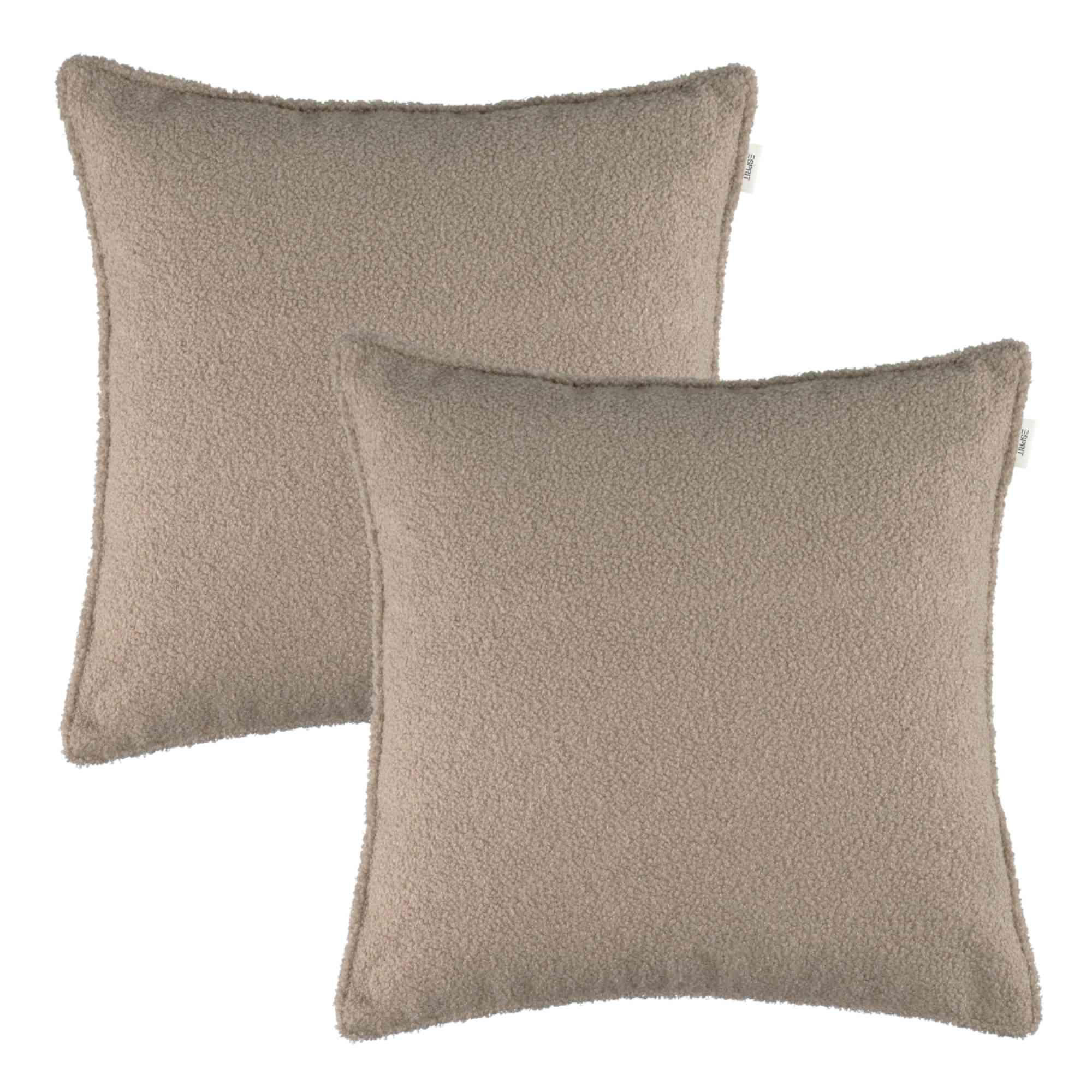 ZIERKISSENHÜLLE DEKOKISSENHÜLLE CUTE 2er Set - Beige, Textil (45/45cm) - Esprit