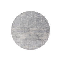 GLANZEFFEKT-TEPPICH Silber  Ø155 cm - Silberfarben, Textil (155/155cm) - Tesso Living