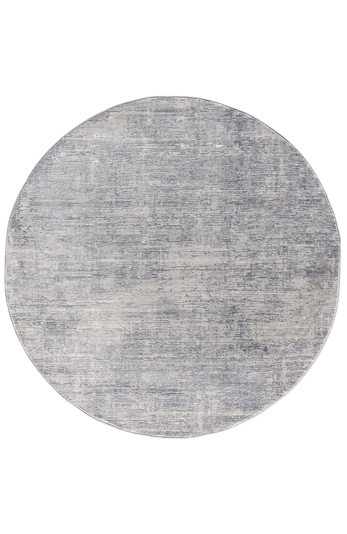 GLANZEFFEKT-TEPPICH Silber  Ø155 cm - Silberfarben, Textil (155/155cm) - Tesso Living