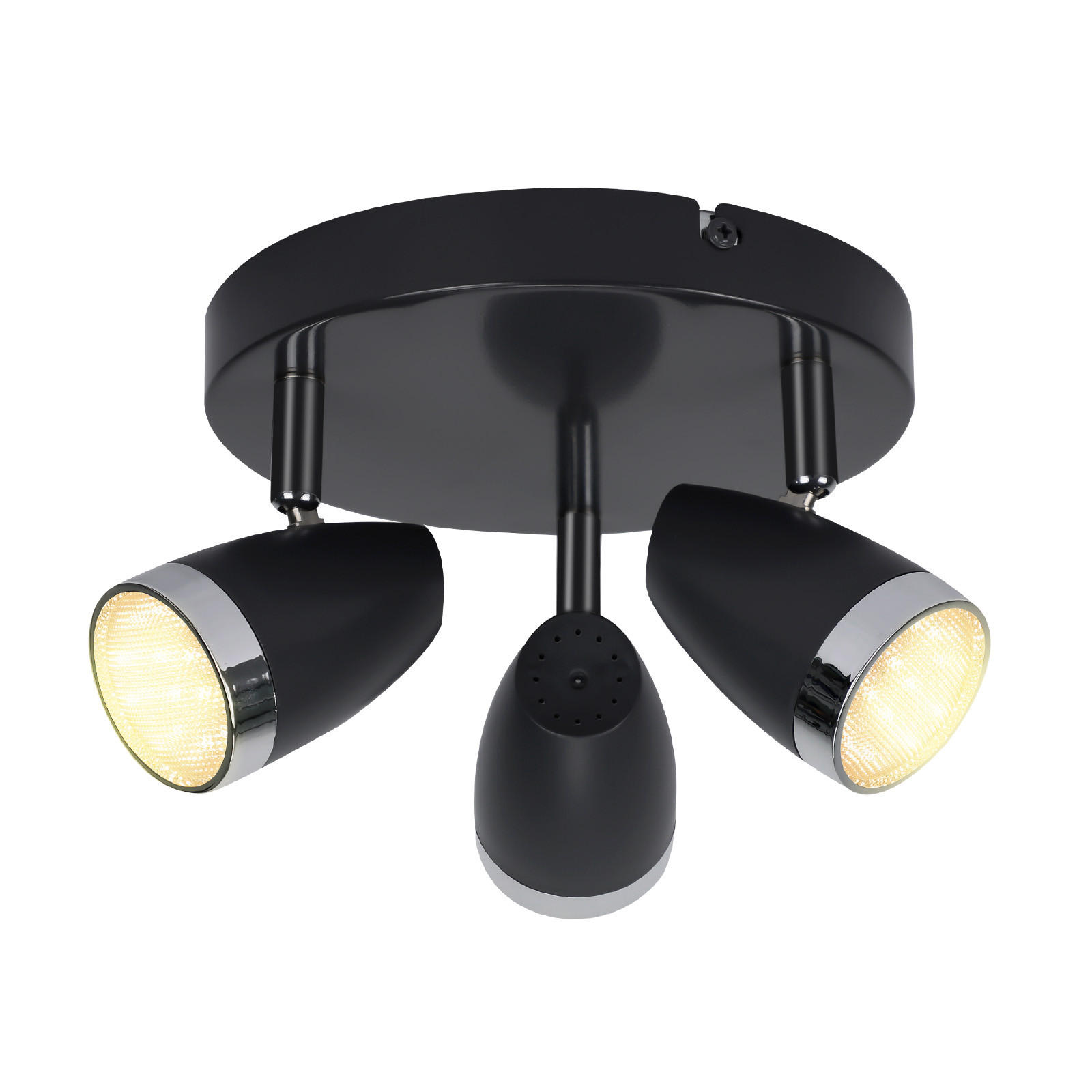 DECKENSTRAHLER Sternlic 15.5/19/60 cm - Grau, Kunststoff (60/15.5/19cm) - ZMH