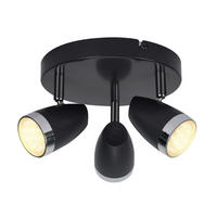 DECKENSTRAHLER Sternlic 15.5/19/60 cm - Grau, Kunststoff (60/15.5/19cm) - ZMH