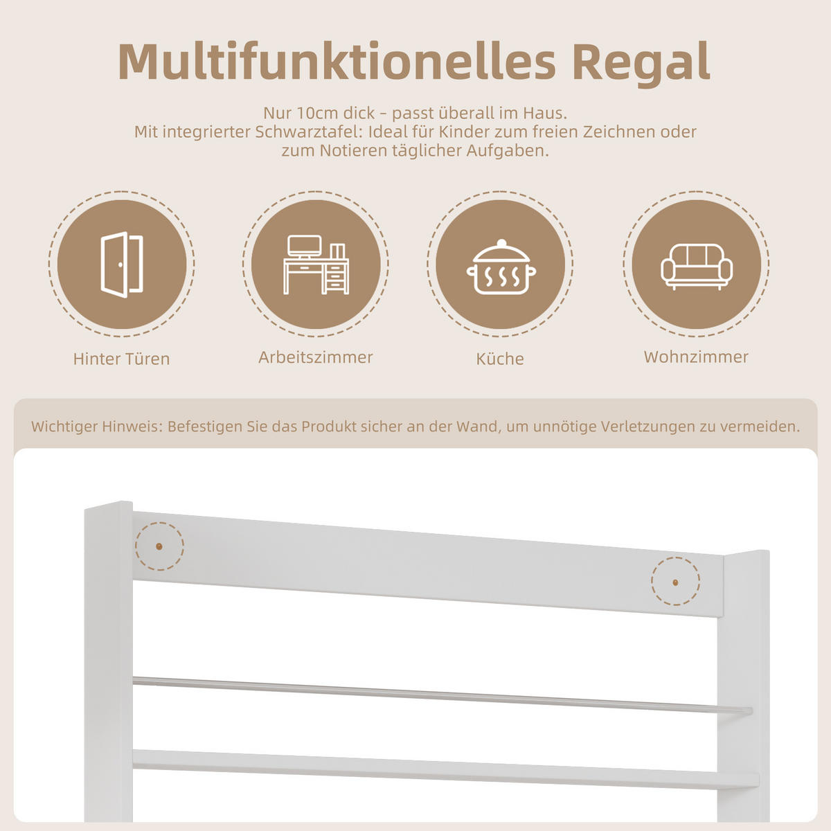 SCHREIBTISCH SET Weiß Kindermöbel Schreibtisch + Bilderbuchregal Kombination - Weiß, Holz (45/180/220cm) - FLIEKS