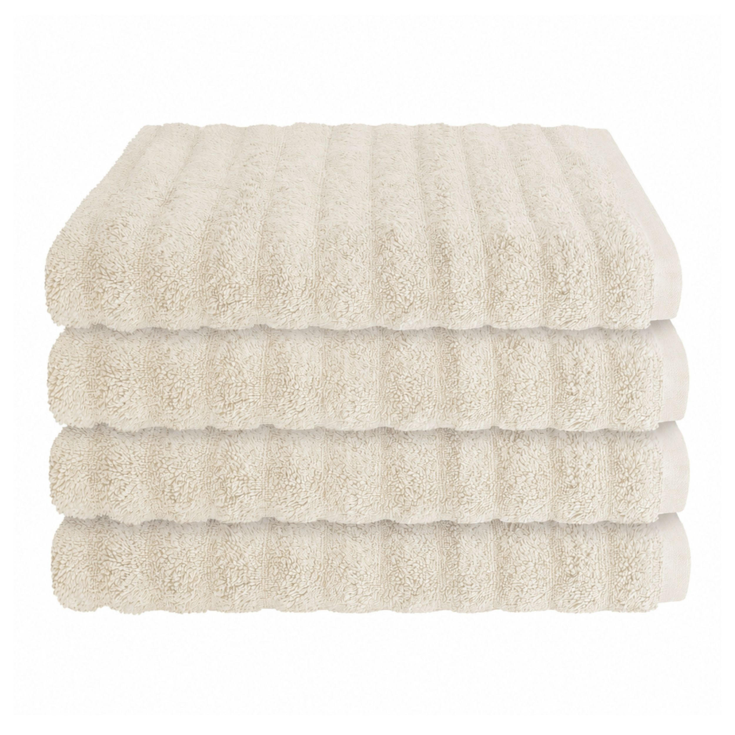 HANDTUCHSET Neapel - 4-teilig - 50x100 cm - Creme - Creme, Textil (50/100cm) - SCHIESSER