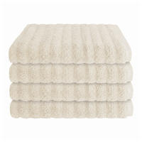 HANDTUCHSET Neapel - 4-teilig - 50x100 cm - Creme - Creme, Textil (50/100cm) - SCHIESSER