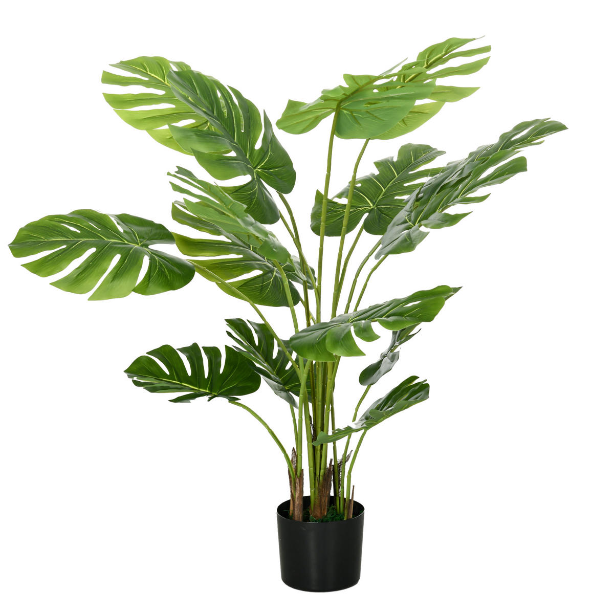KUNSTPFLANZE DE-16632 120 cm, Monstera deliciosa Grün - Grün, Kunststoff (120cm) - ComfortXL