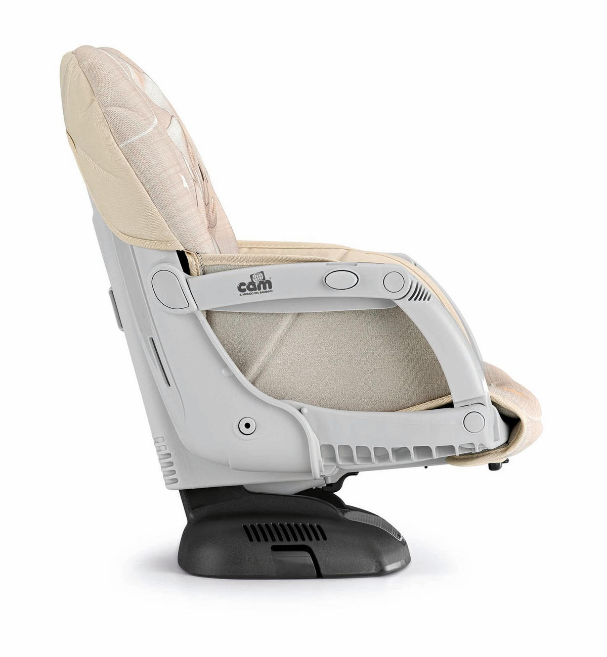 KINDER-SITZERHÖHUNG Idea - Beige, Kunststoff/Textil (36/52/50cm) - Cam il Mondo del Bambino S.p.A.