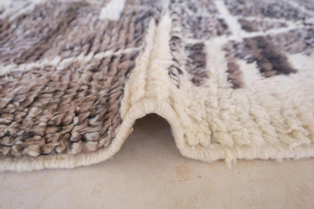 BERBERTEPPICH Boujaad handgewebt 200x 300 cm - Grau, Naturmaterialien (200/300cm) - AFK Living