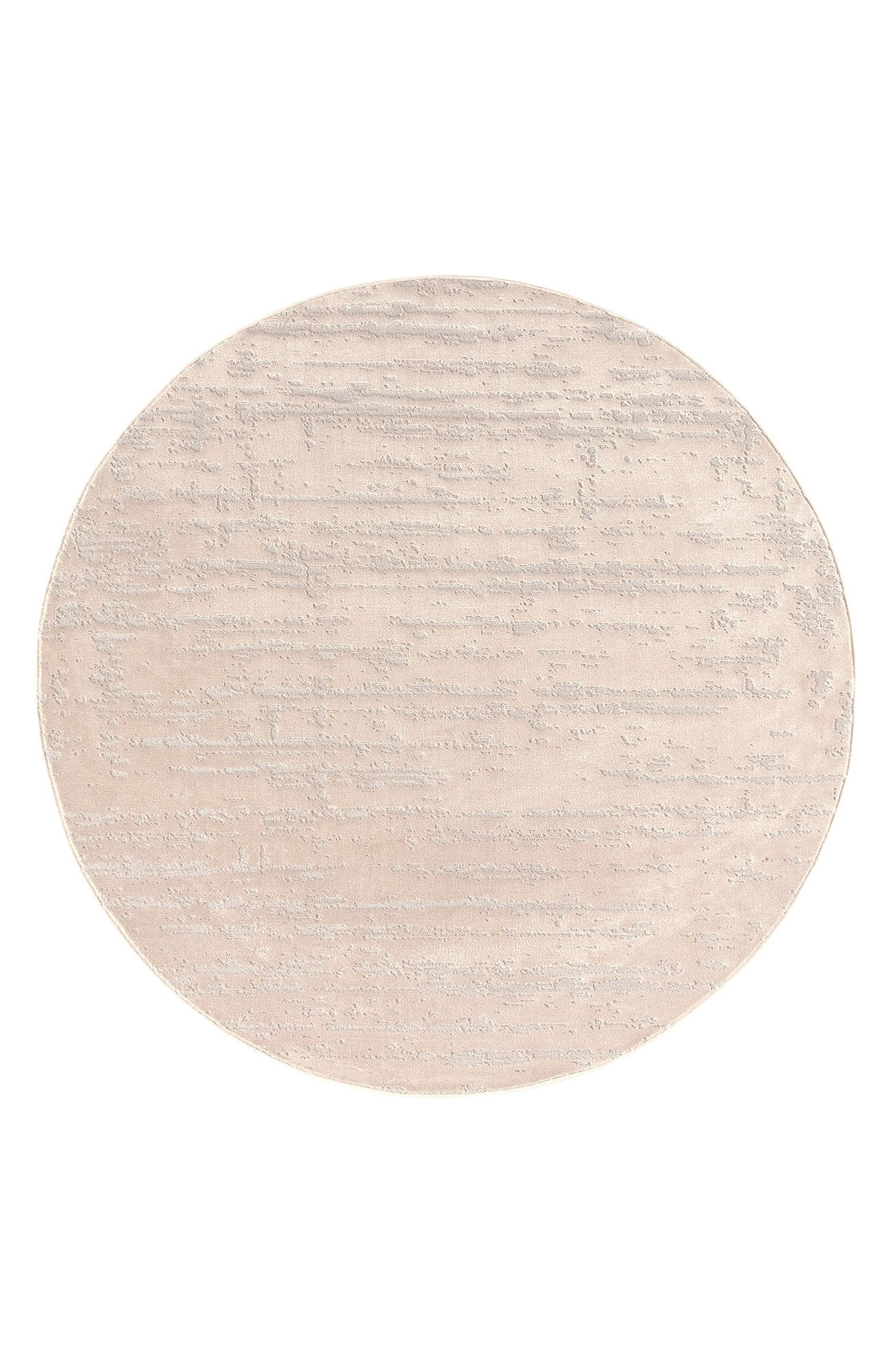 GLANZEFFEKT-TEPPICH Beige  Ø120 cm - Beige, Textil (120/120cm) - Tesso Living